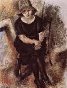 Younger man wearing hat Jules Pascin